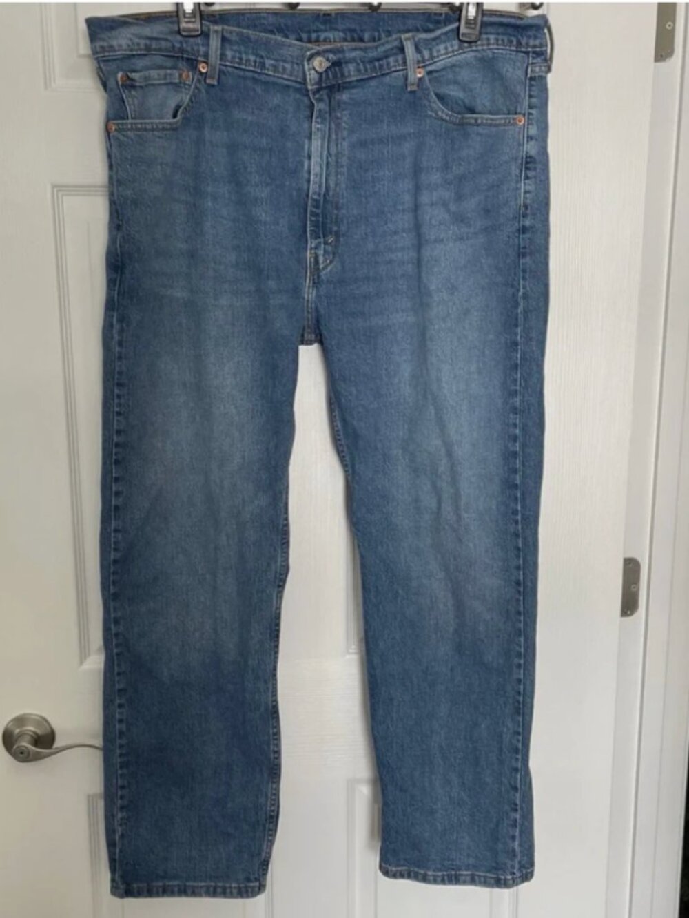 Levi 505 blue jeans 42x30 traditional Americana workwear - Picture 1 of 7